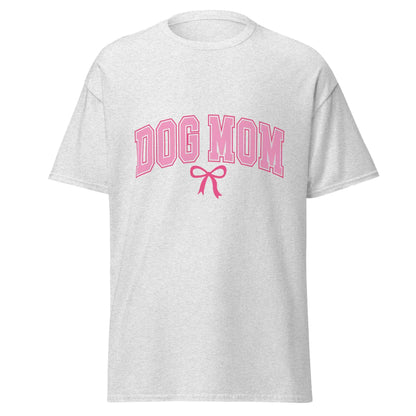 Dog Mom Varsity Bow Tee