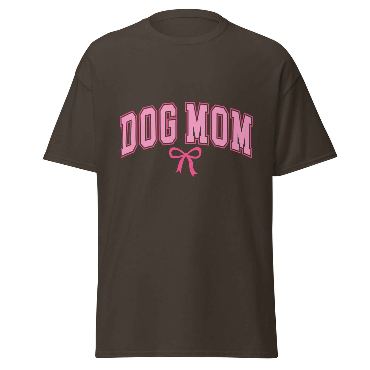 Dog Mom Varsity Bow Tee