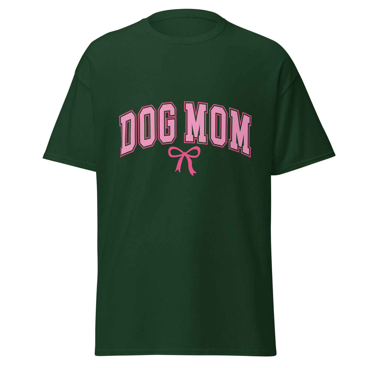 Dog Mom Varsity Bow Tee
