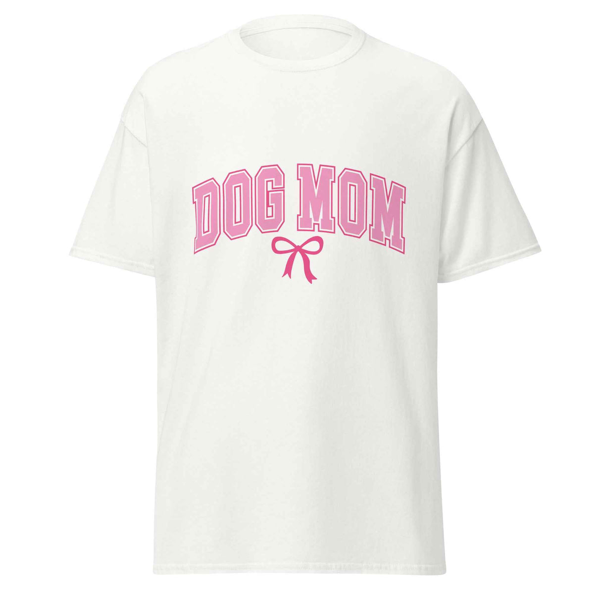 Dog Mom Varsity Bow Tee