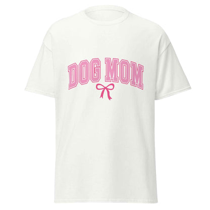 Dog Mom Varsity Bow Tee