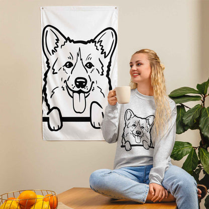 Peeking Corgi Sweatshirt