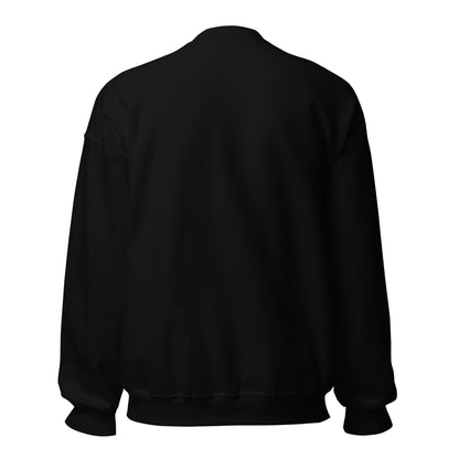 Plain back of the Introverted But Willing to Discuss Dogs sweatshirt in Black