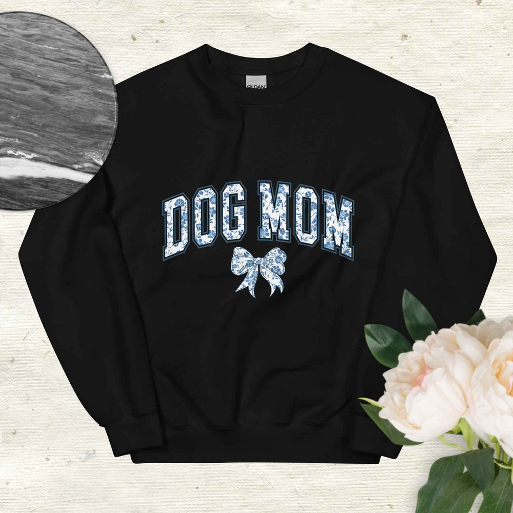 Dog Mom Floral Varsity Sweatshirt