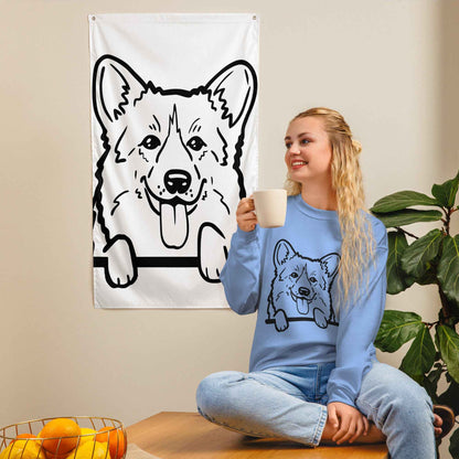 Peeking Corgi Sweatshirt