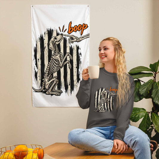 Skeleton Dog Boop Halloween Sweatshirt