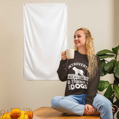 Introverted But Willing To Discuss Dogs Sweatshirt