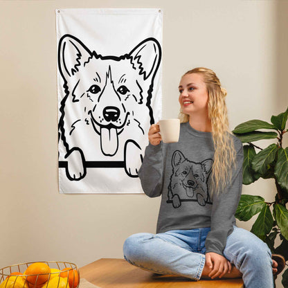 Peeking Corgi Sweatshirt