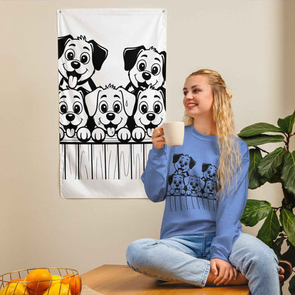Five Puppies Over the Fence Sweatshirt
