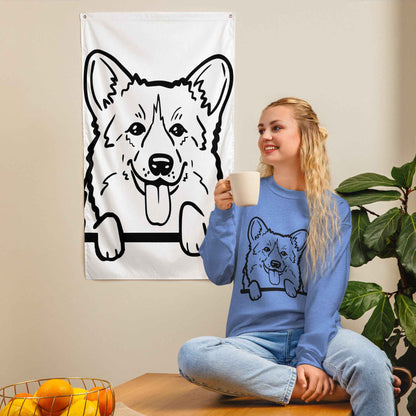Peeking Corgi Sweatshirt