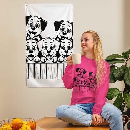 Five Puppies Over the Fence Sweatshirt