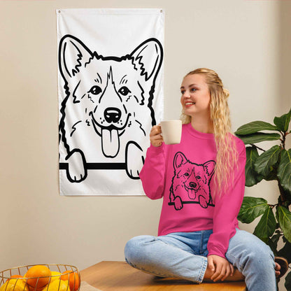 Peeking Corgi Sweatshirt