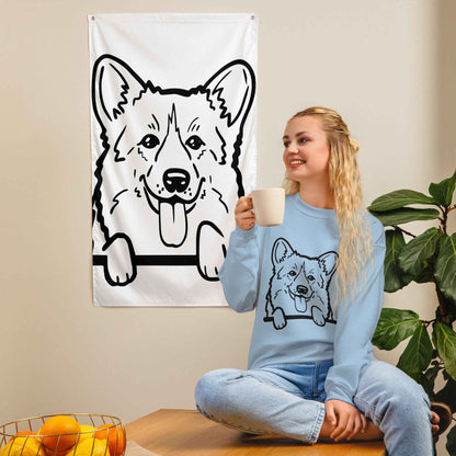 Peeking Corgi Sweatshirt