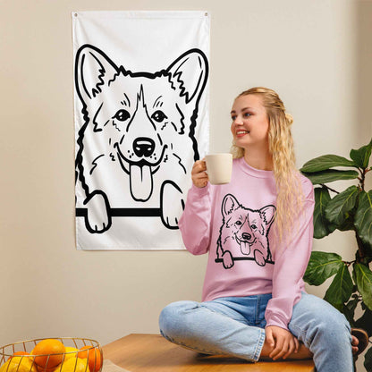 Peeking Corgi Sweatshirt