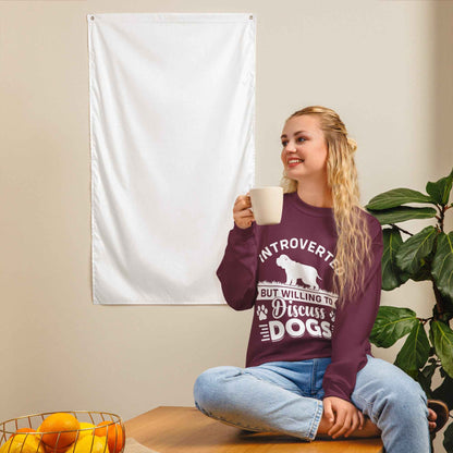 Introverted But Willing To Discuss Dogs Sweatshirt