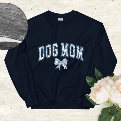 Dog Mom Floral Varsity Sweatshirt