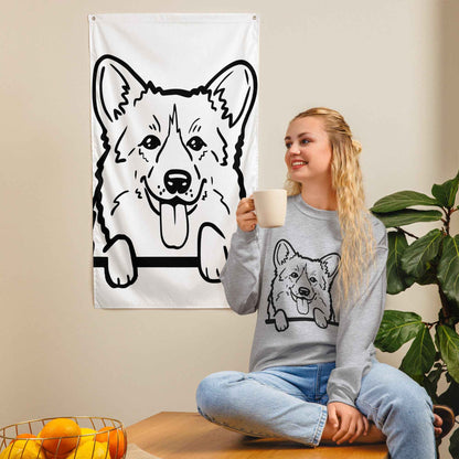 Peeking Corgi Sweatshirt