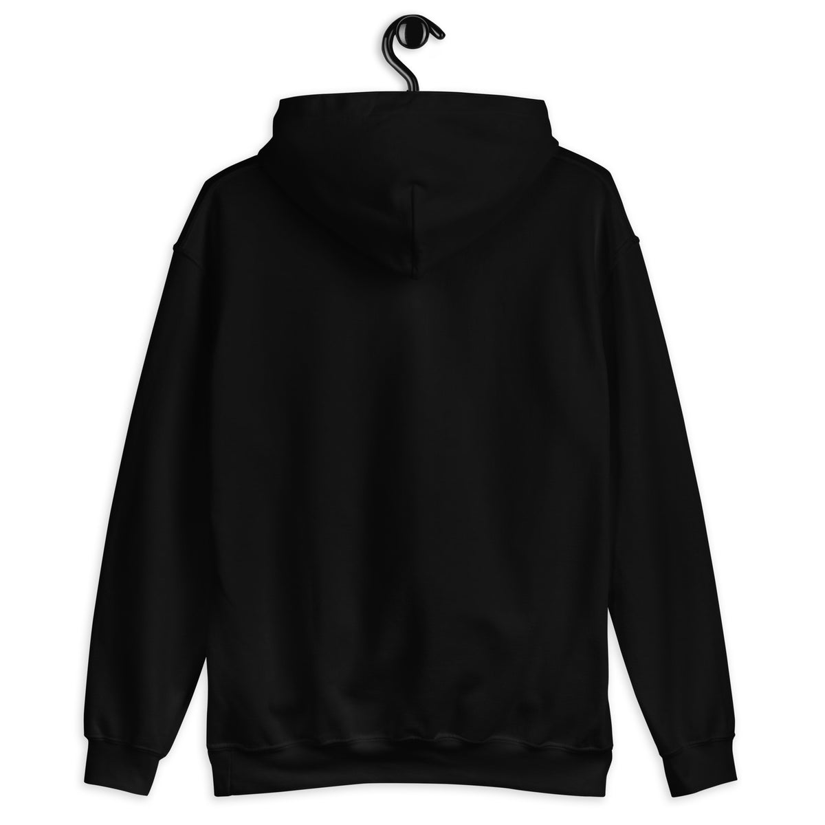 Dogs Make Me Happy, Humans Make My Head Hurt hoodie, for dog parents, in Black, back view