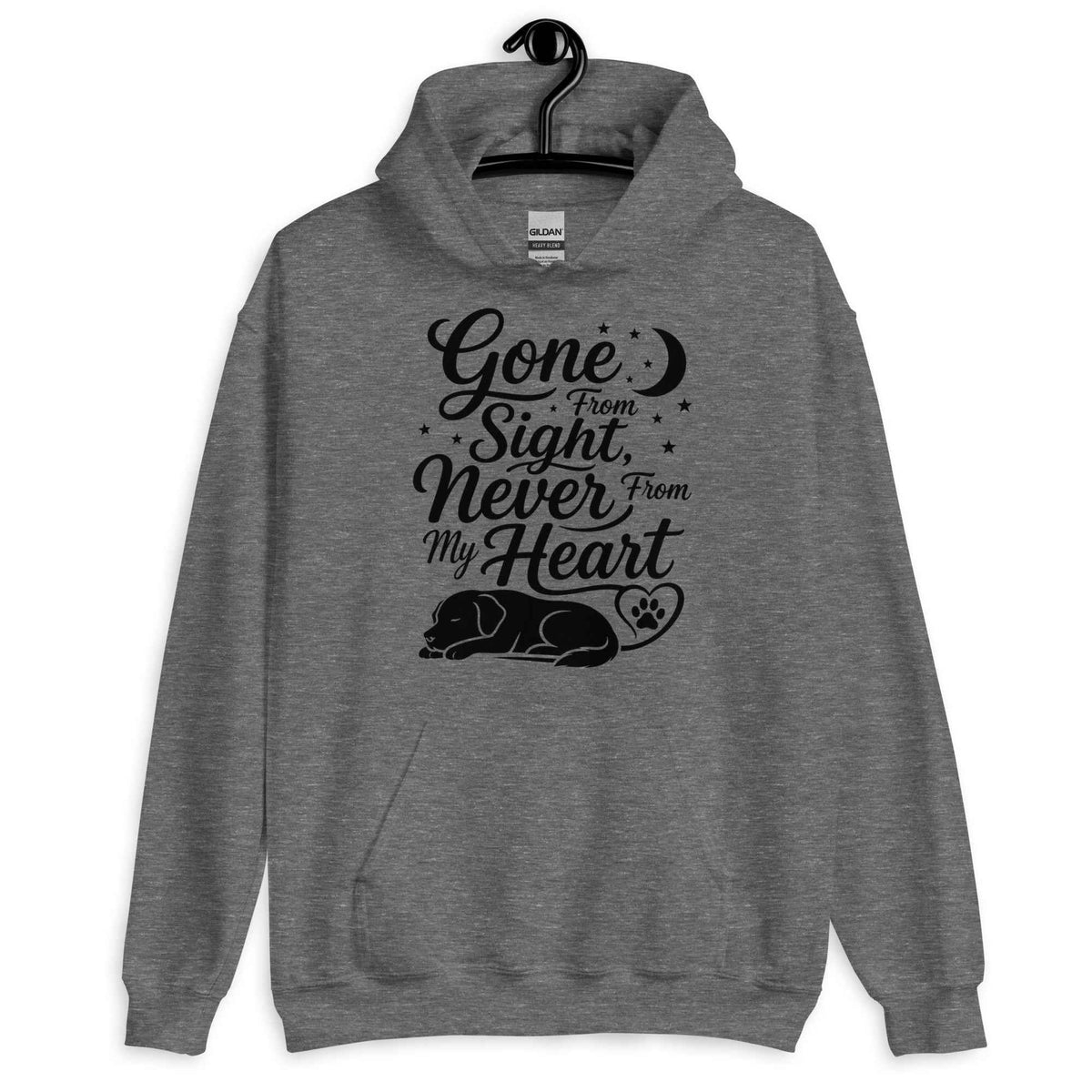 Gone From Sight, Never From My Heart - Dog Memorial Hoodie