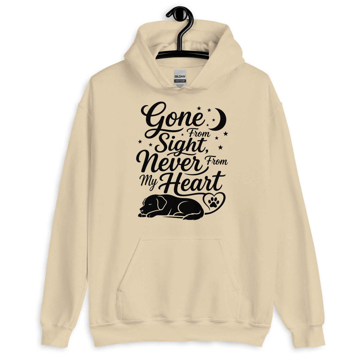 Gone From Sight, Never From My Heart - Dog Memorial Hoodie