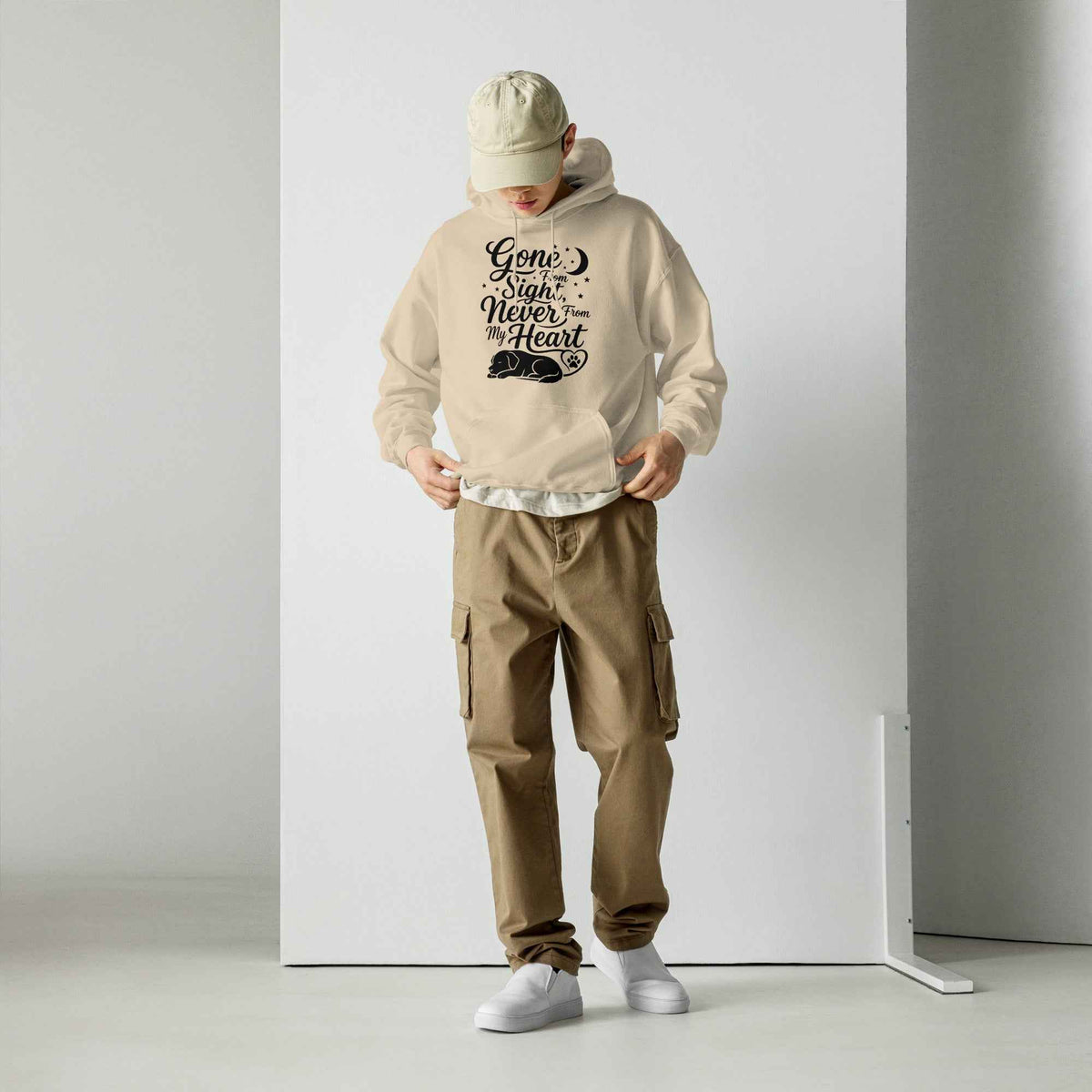 Gone From Sight, Never From My Heart - Dog Memorial Hoodie
