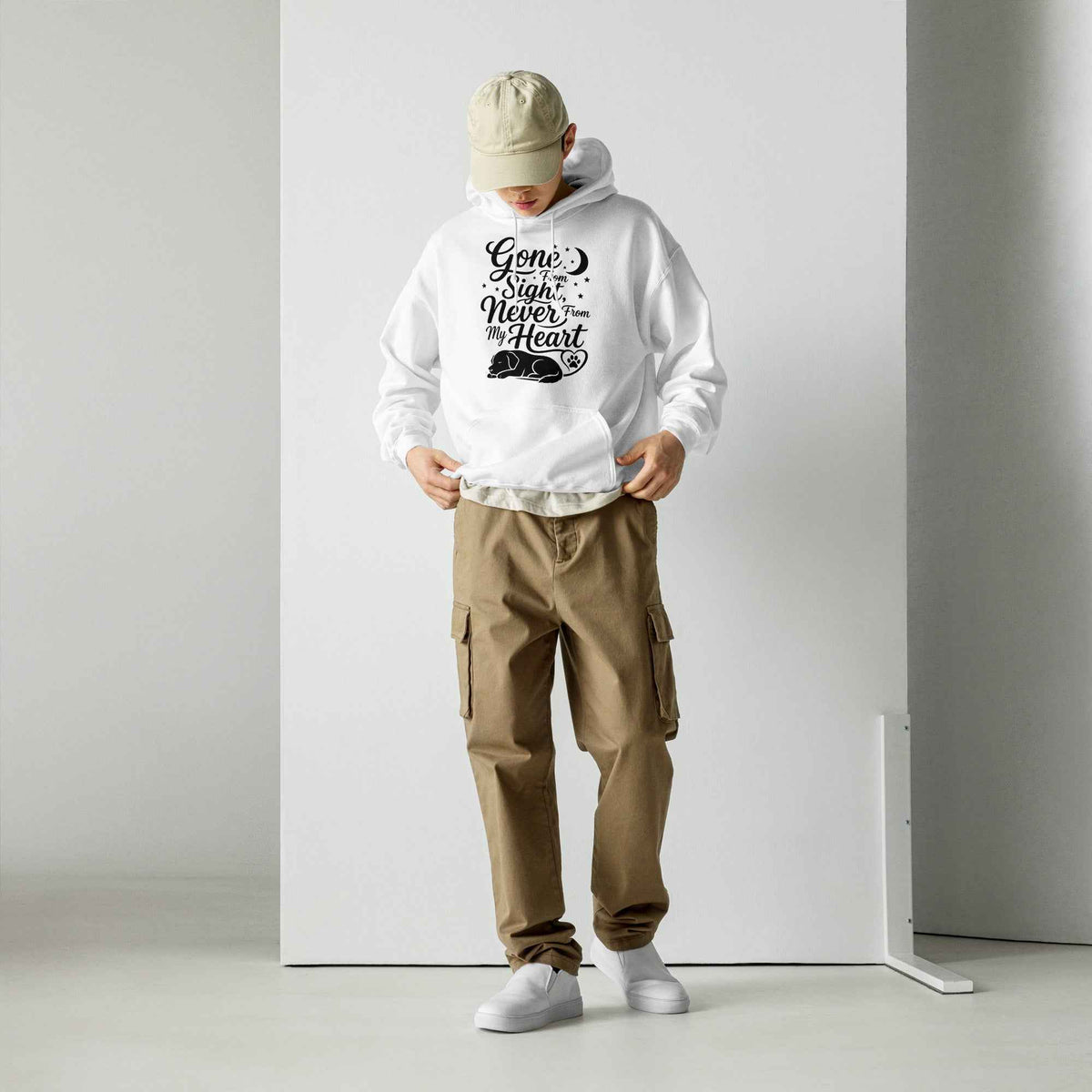 Gone From Sight, Never From My Heart - Dog Memorial Hoodie